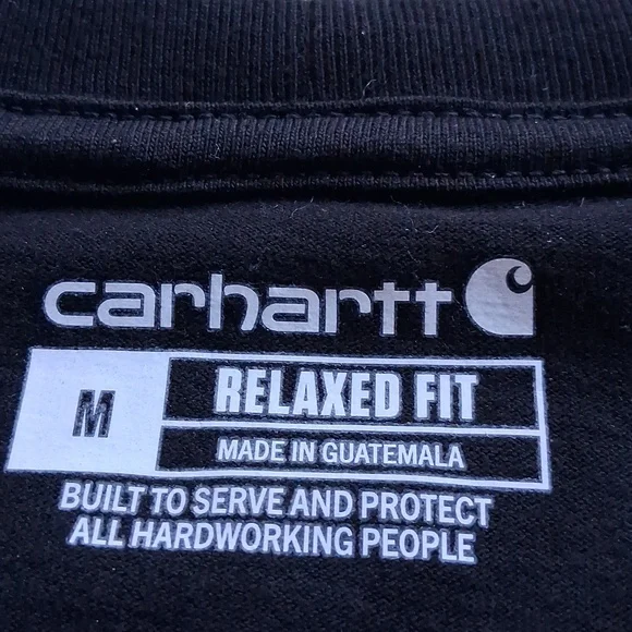 Mens Carhart black T Shirt size medium - Picture 3 of 4